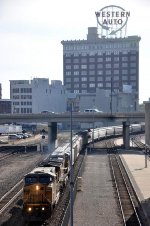 Westbound grain train